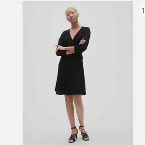Gap 3/4 Sleeve Wrap Dress XS